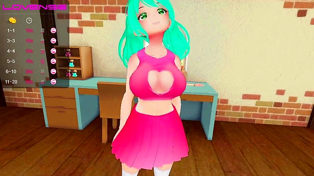 Cute Anime VTuber Gets Worn Out by Chat-Controlled Vibrator Live Streaming