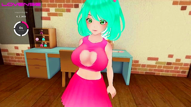 Cute Anime VTuber Gets Worn Out by Chat-Controlled Vibrator Live Streaming