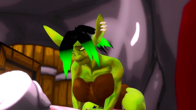 Green-Skinned Goblin Chick Gets Fucked Hard for Creamy Swallow & Handjob Rub Off