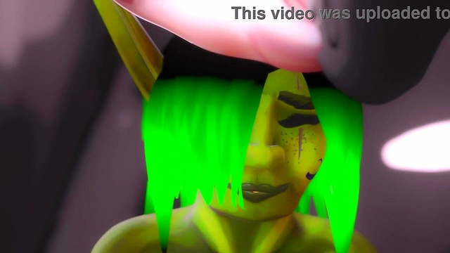 Green-Skinned Goblin Chick Gets Fucked Hard for Creamy Swallow & Handjob Rub Off