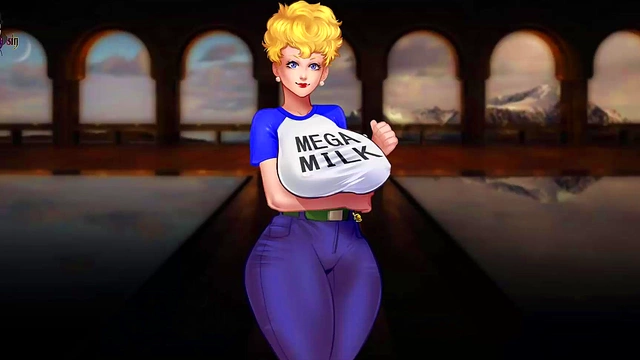 Blonde MILF Bulma & Chichi Seduce Alien Girls in Dragon Ball Hentai Adventure