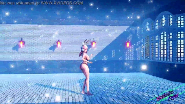 Bouncy Big-Tits Anime Babe Super Sonico Dances Seductively in Ultra HD 4K