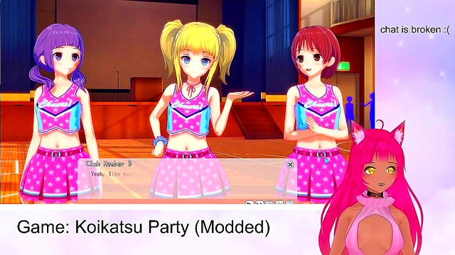Lewd VTuber Neko’s Koikatu Party Gameplay - Blowjob, Titjob & Creampie