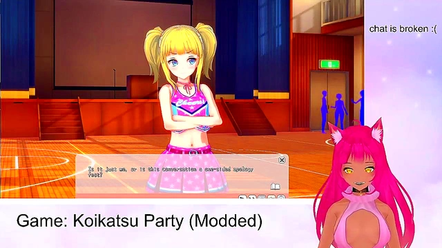 Lewd VTuber Neko’s Koikatu Party Gameplay - Blowjob, Titjob & Creampie