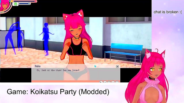 Lewd VTuber Neko’s Koikatu Party Gameplay - Blowjob, Titjob & Creampie