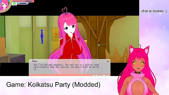 Lewd VTuber Neko’s Koikatu Party Gameplay - Blowjob, Titjob & Creampie