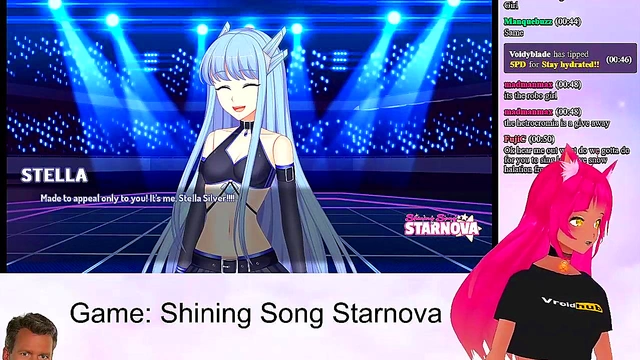 Petite VTuber LewdNeko Enjoys Anime Romance in Shining Song Starnova Aki Route