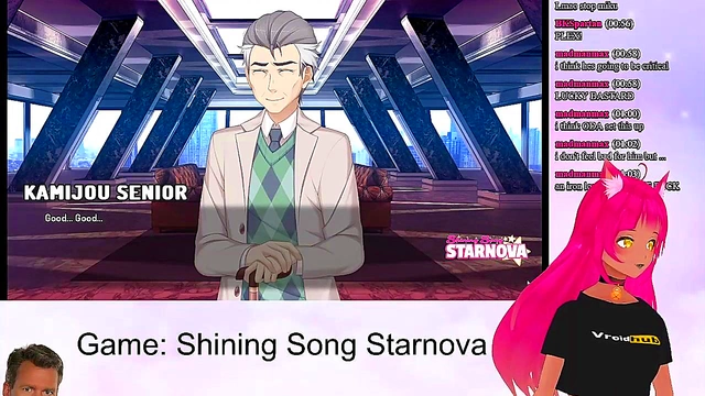 Petite VTuber LewdNeko Enjoys Anime Romance in Shining Song Starnova Aki Route
