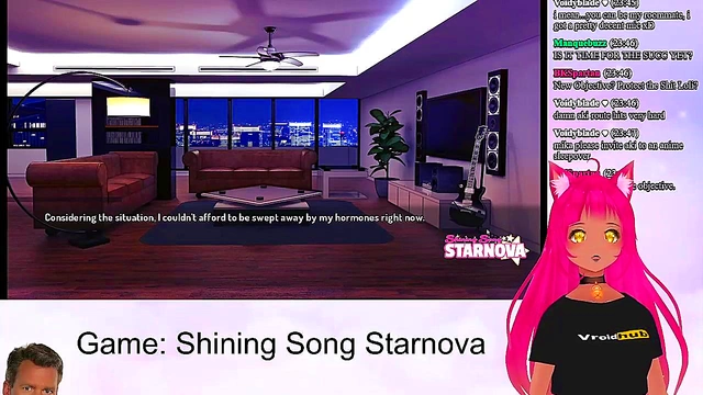 Petite VTuber LewdNeko Enjoys Anime Romance in Shining Song Starnova Aki Route