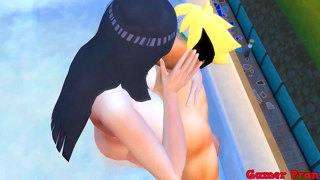 Hinata & Boruto’s Steamy Shower Session Turns Into Wild Stepmother Seduction