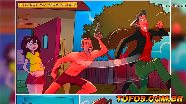 Slutty Teen Couple Compete for Top Slut Title in Busty Hentai Orgy Contest