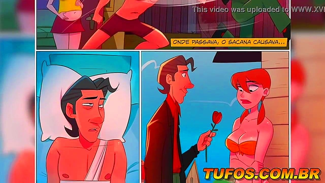 Slutty Teen Couple Compete for Top Slut Title in Busty Hentai Orgy Contest