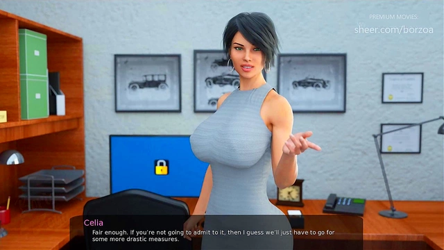 Angry Teacher Celia Suspects Me Of Being Her Secret Lover In Naughty Cartoon Scene