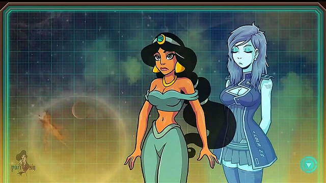 Humiliated Disney Princess Jasmine Gets Flashing Voyeur Action By Masked Catgirl