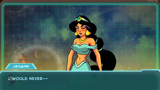 Humiliated Disney Princess Jasmine Gets Flashing Voyeur Action By Masked Catgirl