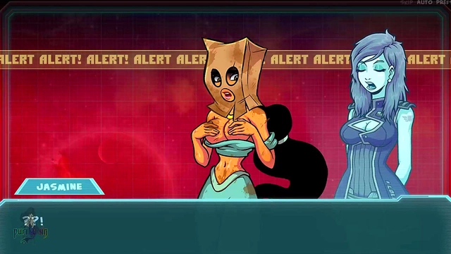 Humiliated Disney Princess Jasmine Gets Flashing Voyeur Action By Masked Catgirl