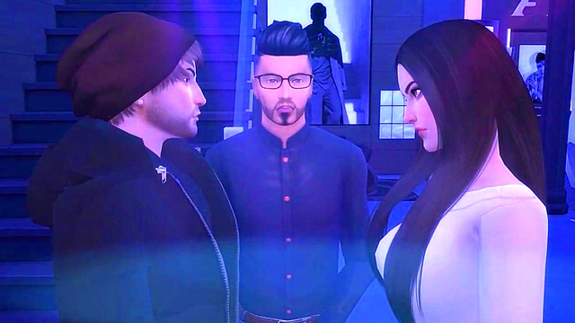 Hot 3D Anime Girlfriend Gets Jealous & Passionate With Her Boy Toy Sims 4 Style