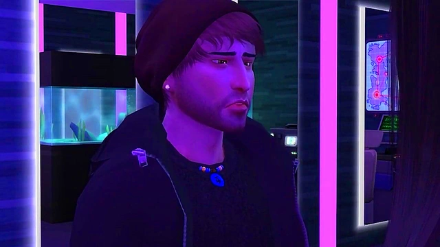 Hot 3D Anime Girlfriend Gets Jealous & Passionate With Her Boy Toy Sims 4 Style
