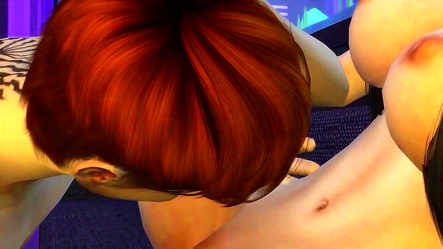 Hot 3D Anime Girlfriend Gets Jealous & Passionate With Her Boy Toy Sims 4 Style