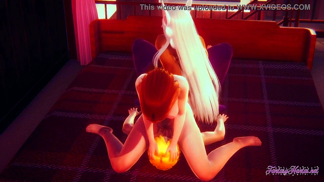 Threesome Action With Boku No Hero's Rumi Usagiyama & Ochako In Uncensored 3D Hentai