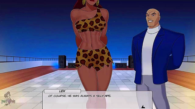 Redhead Wonder Woman & Giantess Supergirl Handjob Superman for Cumshot Bliss