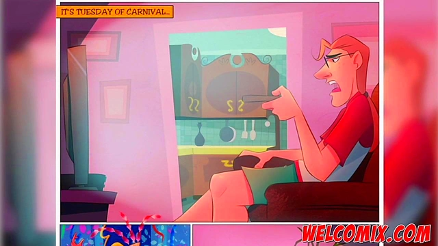 Naughty Teens & MILF Engage in Carnivalesque Orgy Fantasies Together