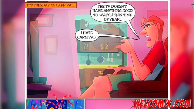 Naughty Teens & MILF Engage in Carnivalesque Orgy Fantasies Together