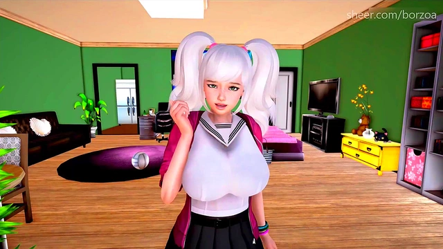 Huge-Busted Princess Gives Accidental Handjob Leading To Precum Release