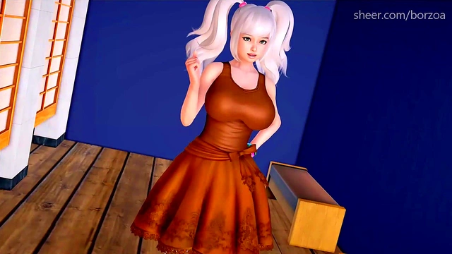 Huge-Busted Princess Gives Accidental Handjob Leading To Precum Release