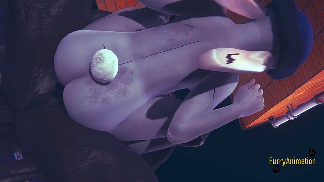 Judy Hopps Furry Hentai fucked & POV Blowjob for Bouncing Tits Creampie