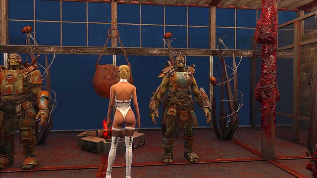 Sexy Blonde Anime Chick Shows Off Fallout 4 Fashion In Steamy Cartoon Scene