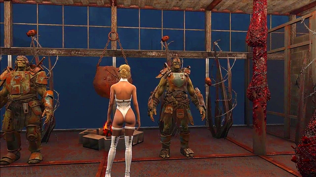 Sexy Blonde Anime Chick Shows Off Fallout 4 Fashion In Steamy Cartoon Scene