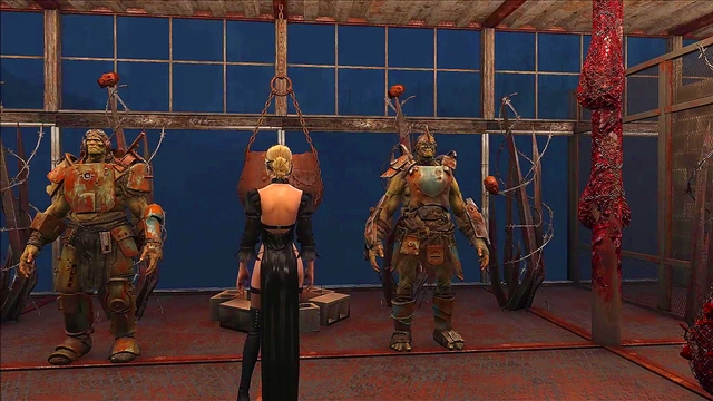 Sexy Blonde Anime Chick Shows Off Fallout 4 Fashion In Steamy Cartoon Scene