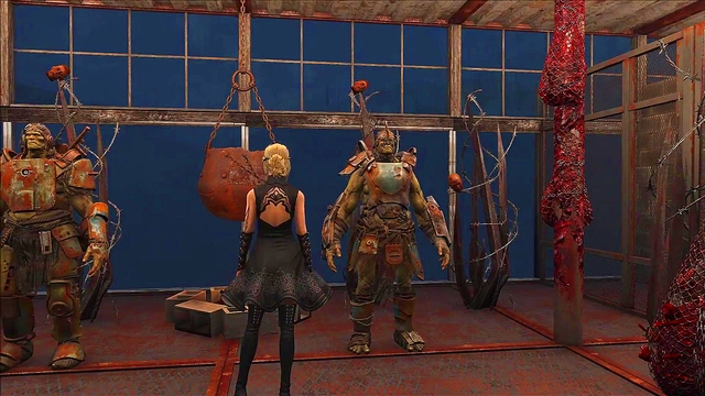 Sexy Blonde Anime Chick Shows Off Fallout 4 Fashion In Steamy Cartoon Scene
