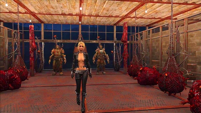 Sexy Blonde Anime Chick Shows Off Fallout 4 Fashion In Steamy Cartoon Scene