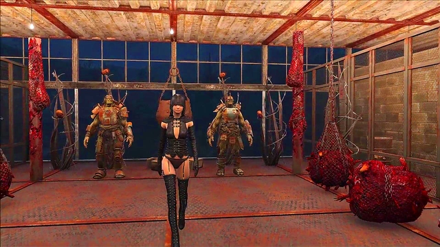 Sexy Blonde Anime Chick Shows Off Fallout 4 Fashion In Steamy Cartoon Scene