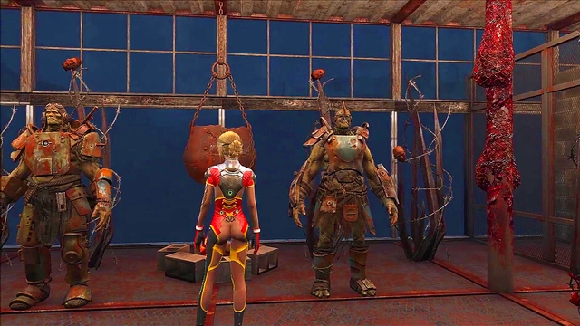 Sexy Blonde Anime Chick Shows Off Fallout 4 Fashion In Steamy Cartoon Scene