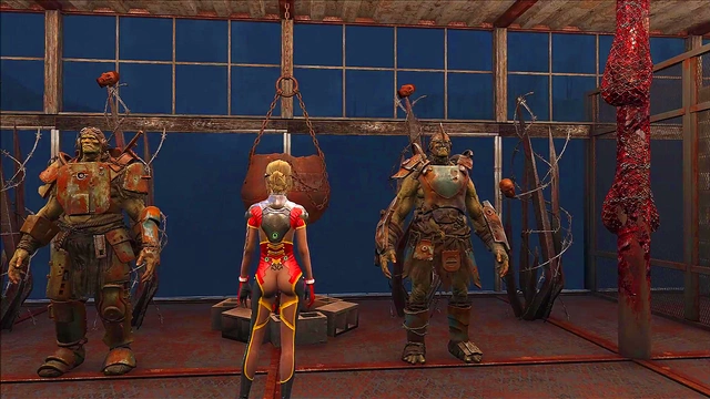 Sexy Blonde Anime Chick Shows Off Fallout 4 Fashion In Steamy Cartoon Scene