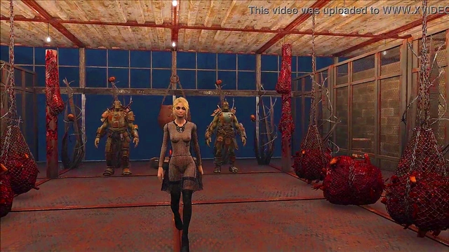 Sexy Blonde Anime Chick Shows Off Fallout 4 Fashion In Steamy Cartoon Scene