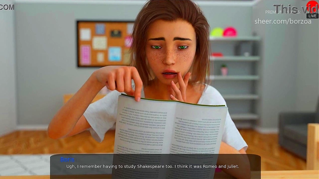 Stepsister Masturbates On Webcam Nearly Caught By Mom In 3D Porn