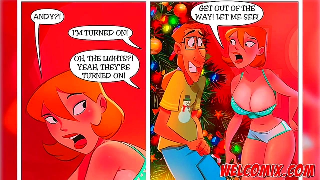 Naughty Christmas Orgy At Home – Hot Hentai Couples Enjoy Festive Fun