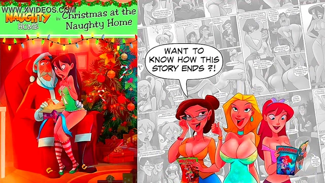 Naughty Christmas Orgy At Home – Hot Hentai Couples Enjoy Festive Fun