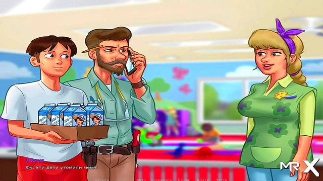 Exhausted Teen Gives Her Milk in Summertime Saga Anime Adventure