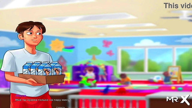 Exhausted Teen Gives Her Milk in Summertime Saga Anime Adventure