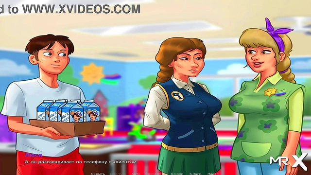 Exhausted Teen Gives Her Milk in Summertime Saga Anime Adventure