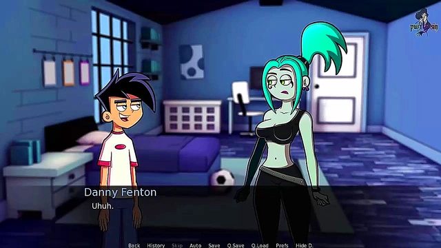 Sexy Redhead Ember Takes Control in Danny Phantom Hentai Adventure