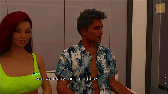 Hentai Cartoon Couple's Ecchi Leap Of Faith Game Walkthrough