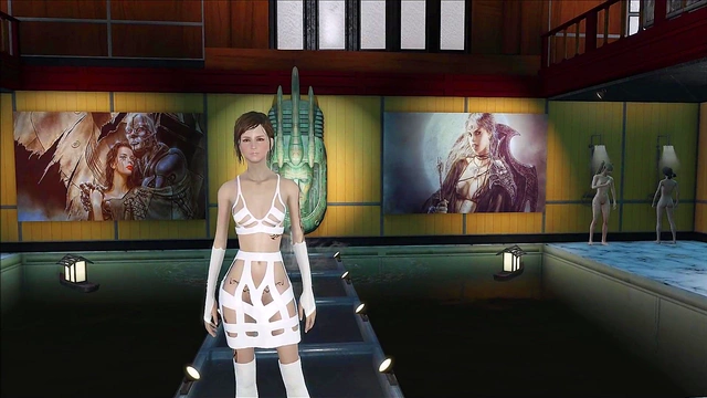 Sexy Brunette Shows Off Fallout 4 Fashion With 3D Hentai Action