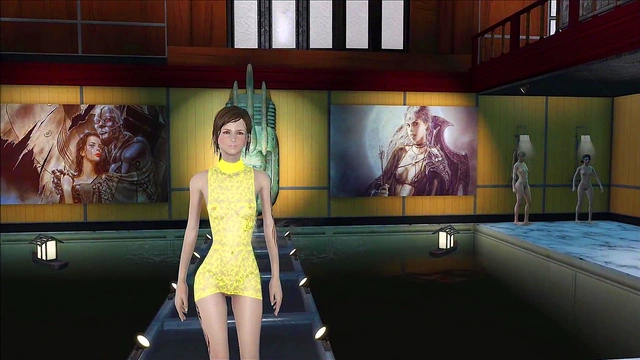 Sexy Brunette Shows Off Fallout 4 Fashion With 3D Hentai Action