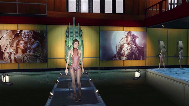 Sexy Brunette Shows Off Fallout 4 Fashion With 3D Hentai Action